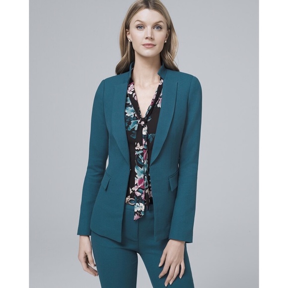 White House Black Market Jackets & Blazers - WHBM Blue Luxe Suiting Blazer Jacket